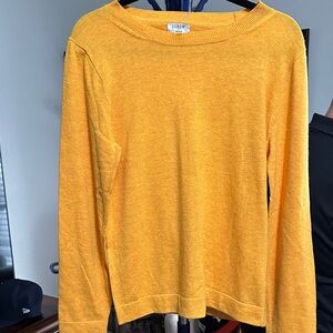 J. Crew Yellow Crew Neck Sweater